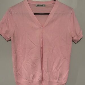 Grace Karin Light Pink Knit Top